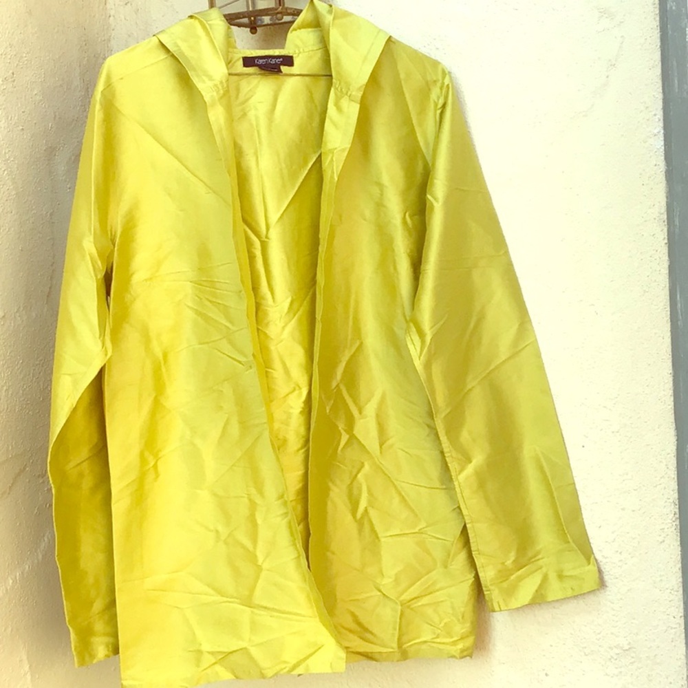 Karen Kane Glam Silk Hooded Jacket M
